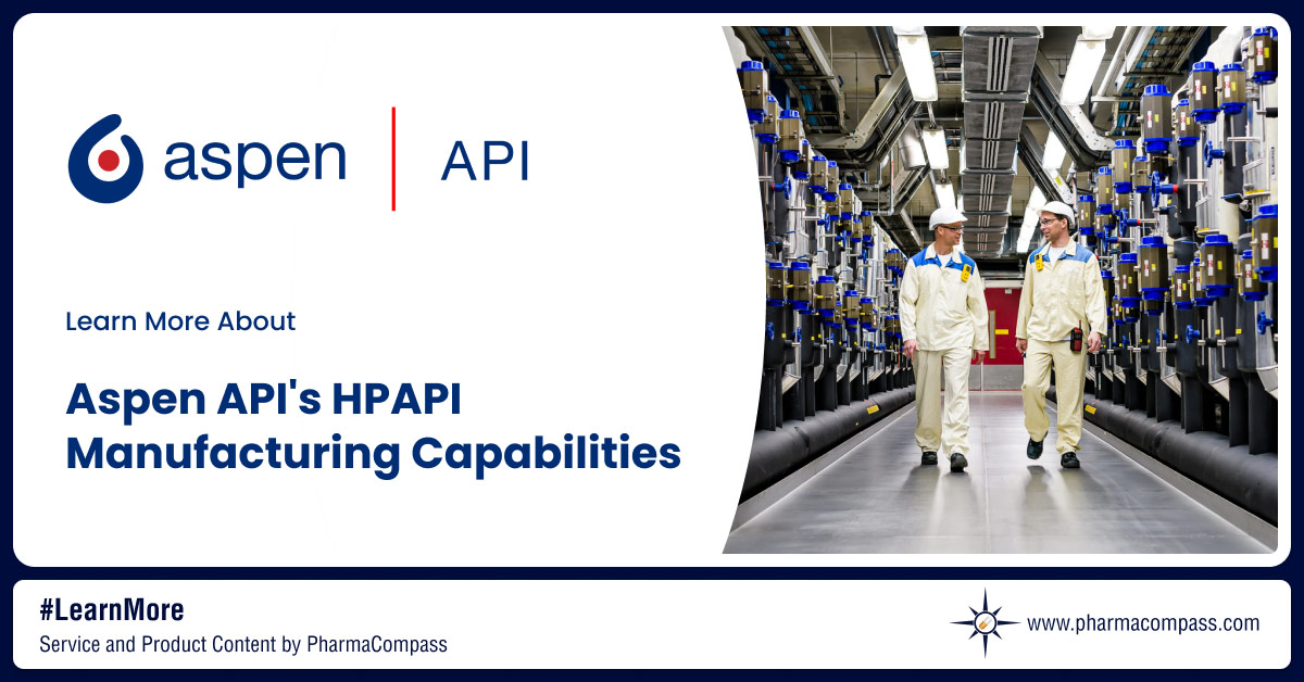 Overview of high potency APIs or HPAPI contract manufacturing services & more on Aspen API`s CDMO services for cytotoxic HPAPIs on PharmaCompass.