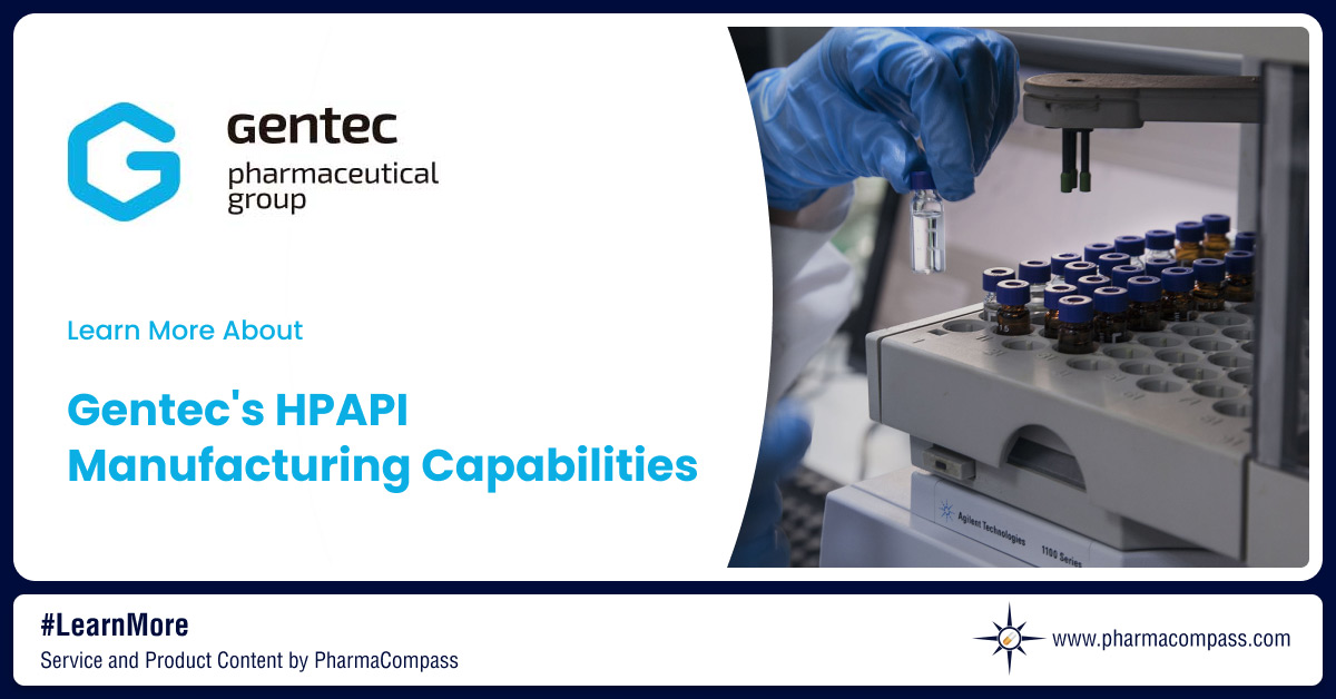 Overview of highly potent or high potency API (HPAPI) & more on Gentec`s contract manufacturing services for high potency drugs on PharmaCompass.