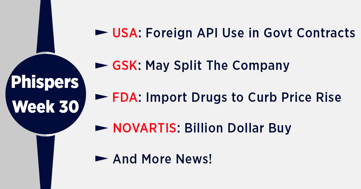 Aceto wins case for use of foreign API in US government contracts; GSK may split