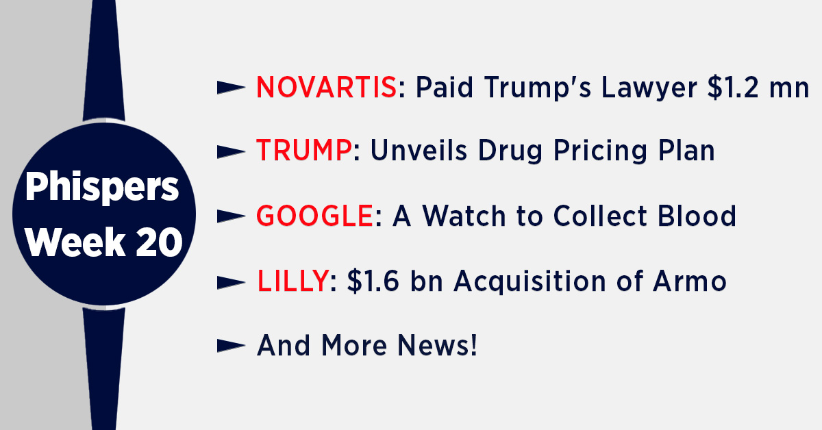 As Novartis gets embroiled in payments scandal, Trump unveils drug pricing plan