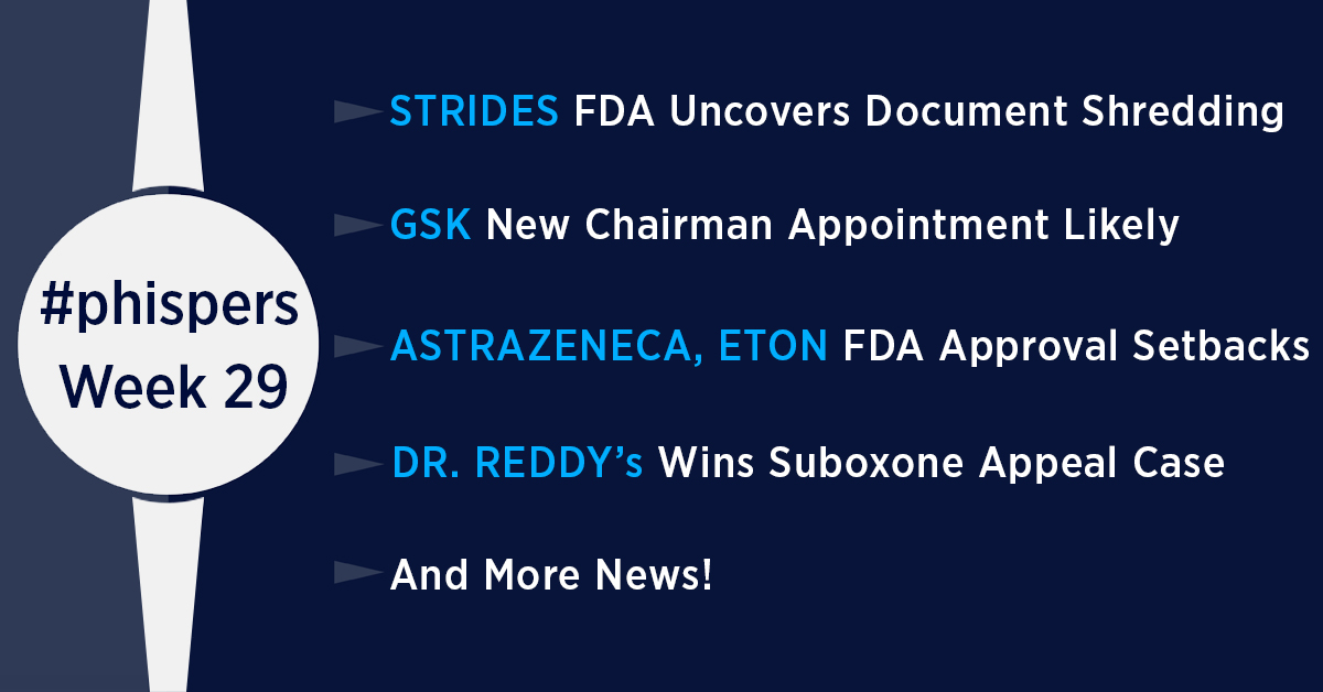 FDA uncovers shredding of documents at Strides; US scraps drug rebate proposal