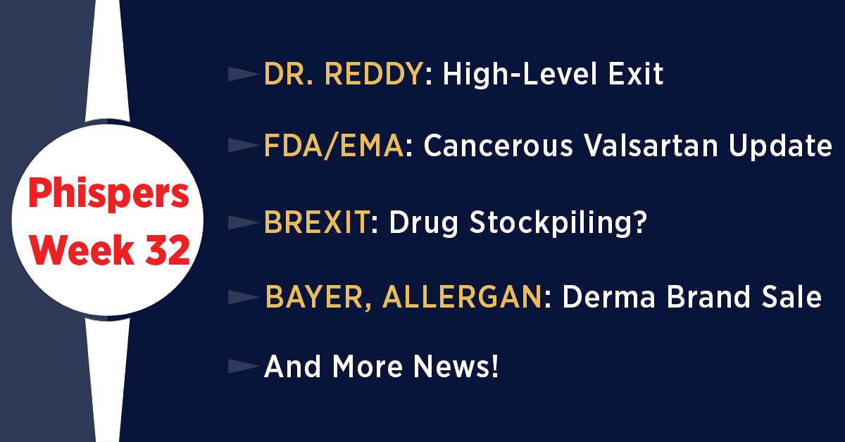 High-level exit at Dr. Reddy’s; Drug stockpiling starts as firms face ‘no-deal Brexit’ blues