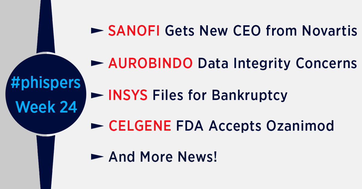 Novartis’ Paul Hudson to become Sanofi’s new CEO; data-integrity concerns surface at Aurobindo Pharma