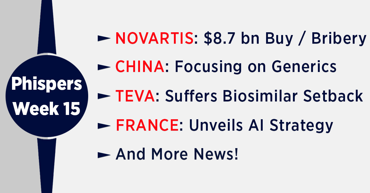 Novartis buys gene therapy for US$ 8.7 billion; France to target healthcare for its AI strategy