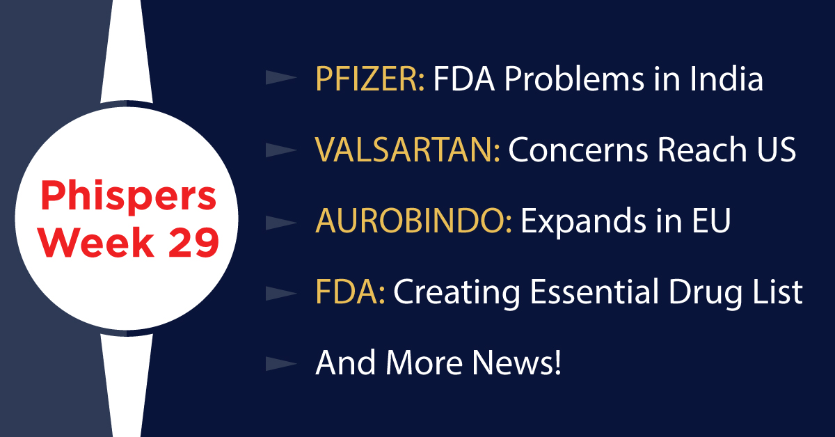 Pfizer halts manufacturing post FDA inspection in India; Aurobindo buys Apotex’s European operations in 5 countries