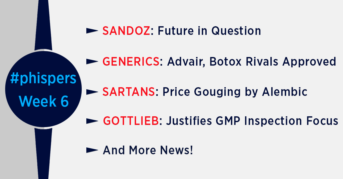 Sandoz’s future in question; Articles on risks of generic drugs has FDA commissioner justifying inspection focus