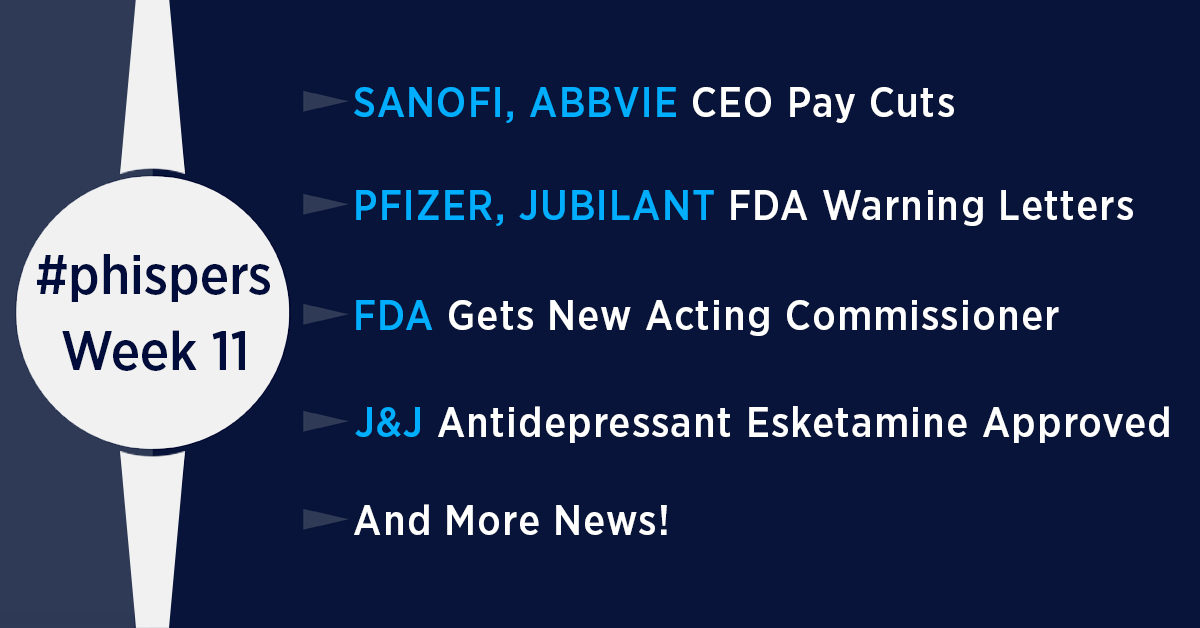 Sanofi and AbbVie CEOs suffer pay cuts, FDA Warning Letters to Pfizer, Jubilant’s Indian operations