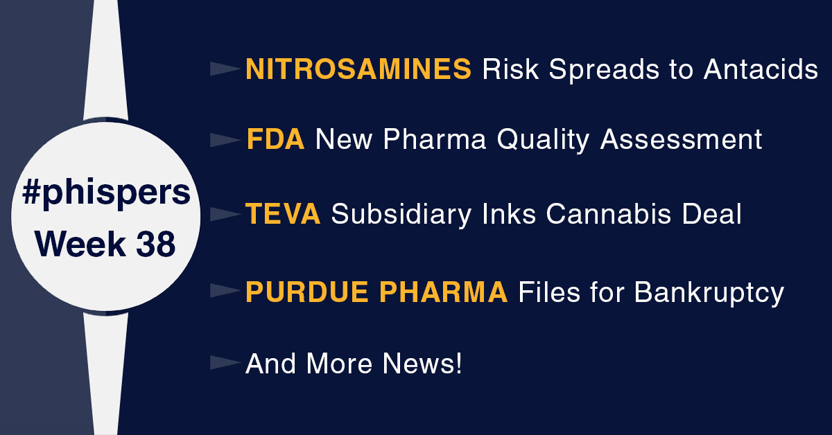 Teva subsidiary inks cannabis deal; After sartans, nitrosamine impurities’ scare spreads to antacids