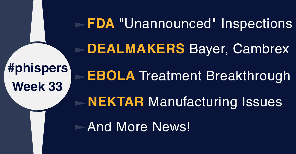 US Senator seeks &ldquo;unannounced&rdquo; FDA inspections; Nektar reports manufacturing issues with lead project