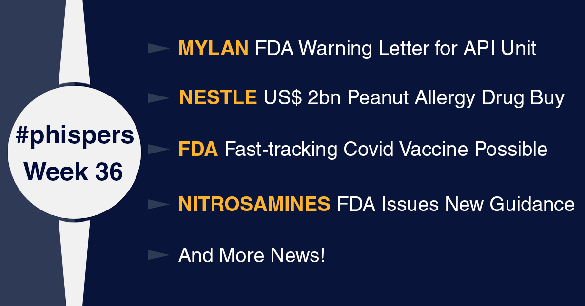 Another Mylan unit gets FDA warning letter; US may fast-track Covid-19 vaccine, says FDA chief