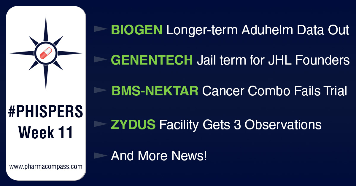 Biogen releases longer-term data on Aduhelm; JHL founders to face prison term for stealing Genentech’s secrets