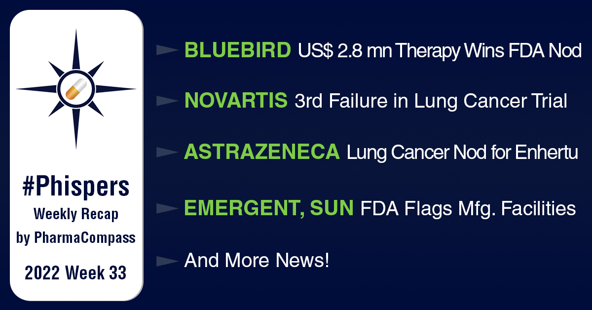 Bluebird bio’s US$ 2.8 million gene therapy bags FDA nod; Astra’s Enhertu bags second approval in a week