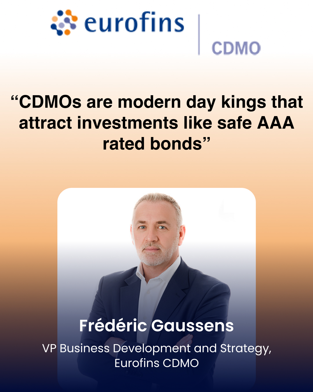 “CDMOs are modern day kings that attract investments like safe AAA rated bonds”