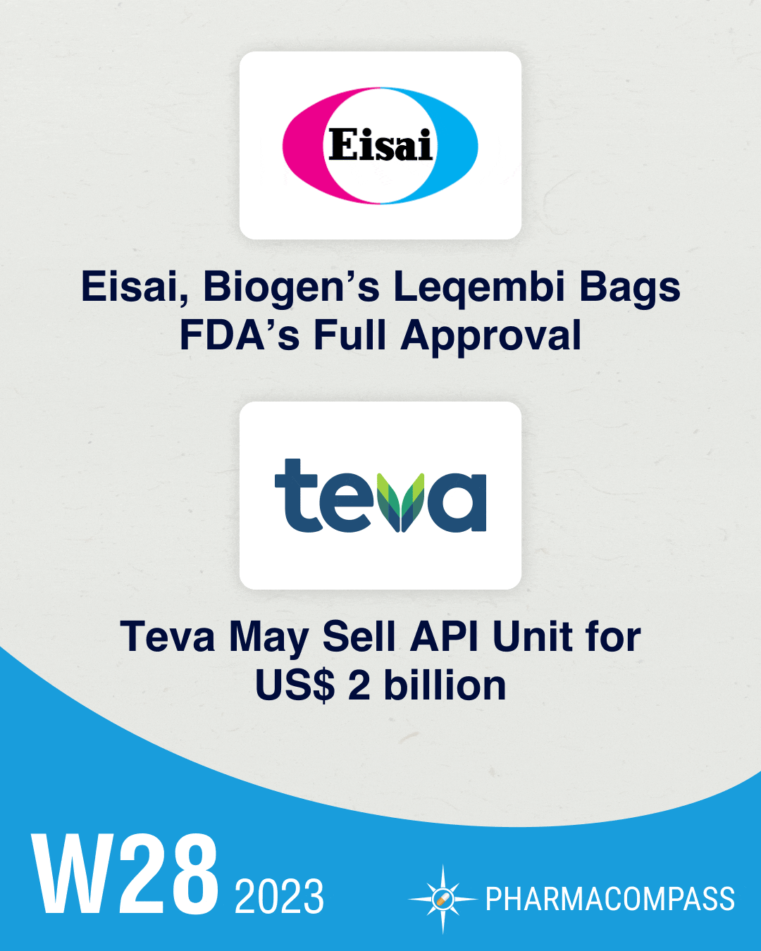 Eisai-Biogen’s Leqembi bags FDA’s full approval; Teva may sell API unit for US$ 2 bn