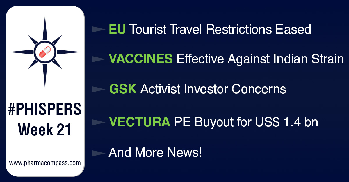 Europe eases travel restrictions; Pfizer, Astra’s vaccines show efficacy against B.1.617.2 (Indian) strain