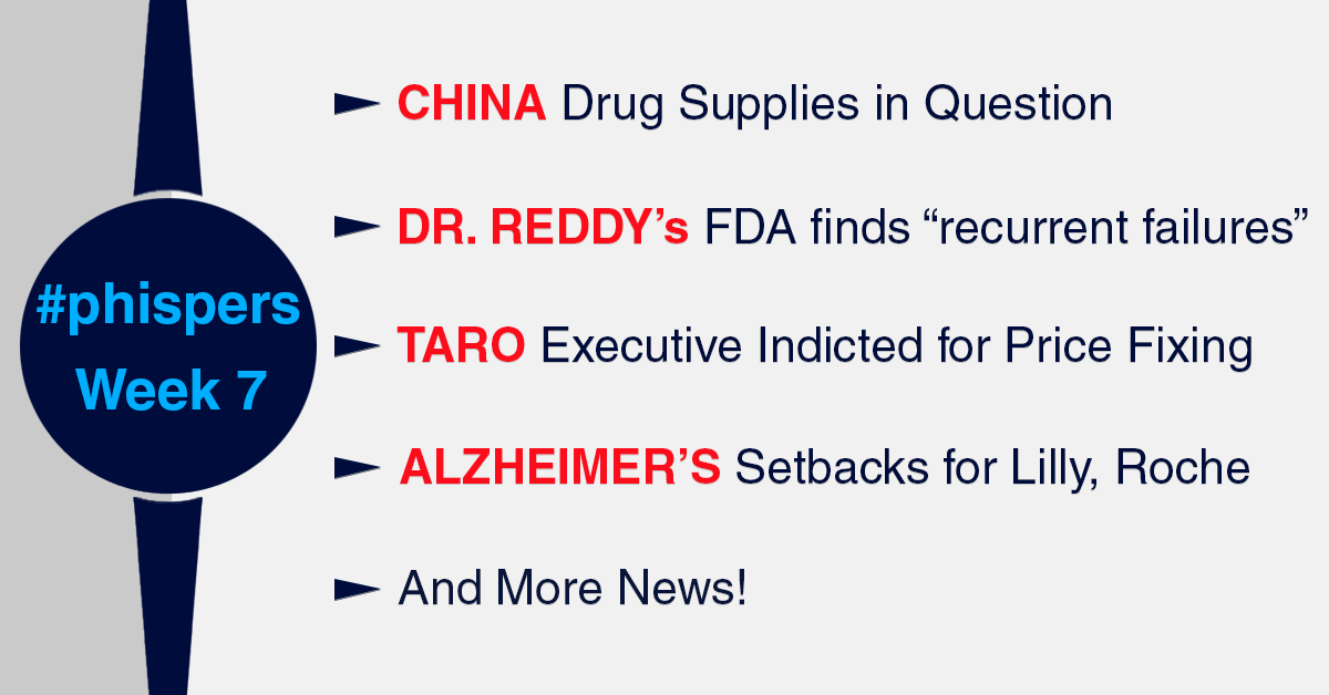 US, Indian governments reviewing dependence on China for drugs; FDA finds “recurrent failures” at Dr Reddy’s