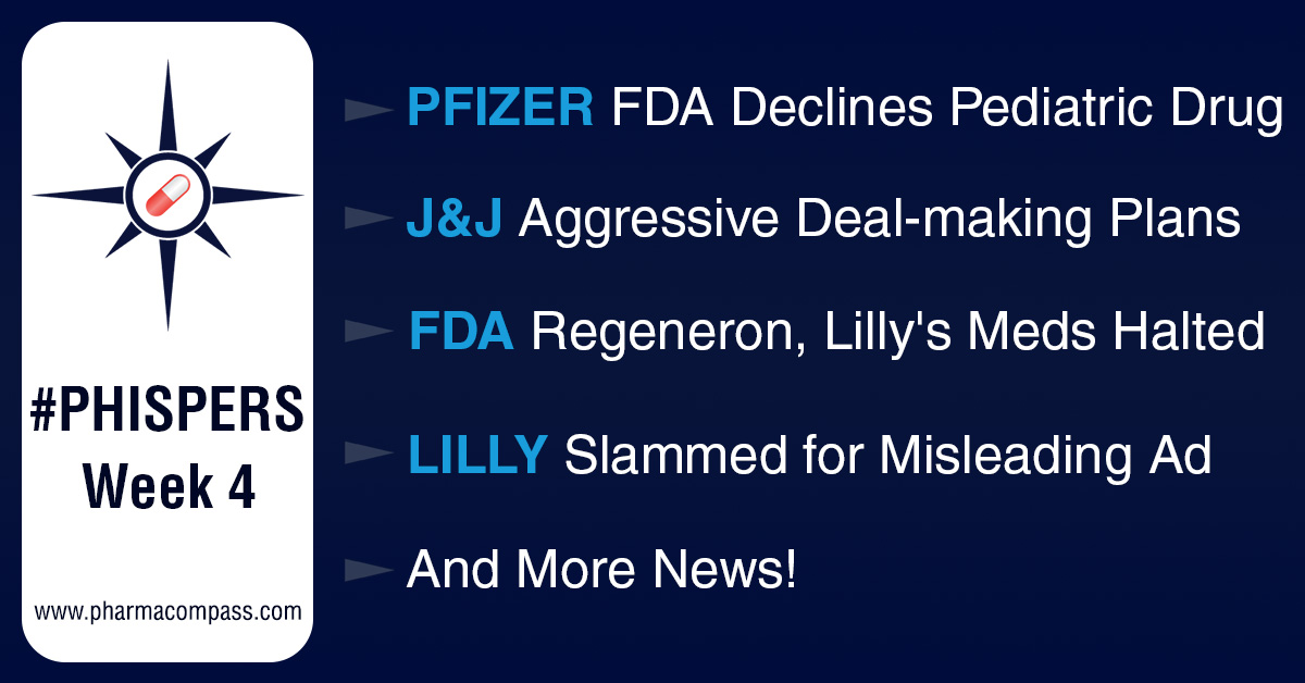 FDA declines approval to Pfizer’s pediatric rare disease drug; J&J on lookout for M&As in biotech, medtech space