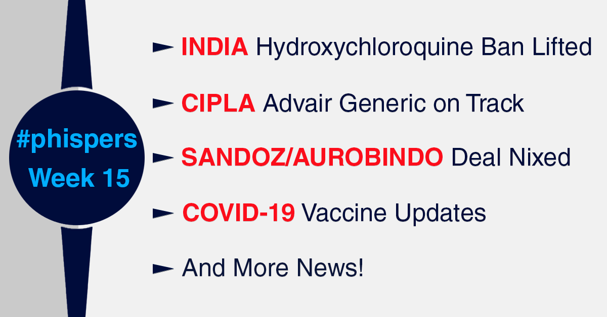 India partially lifts Hydroxychloroquine, Paracetamol export ban; delays by FTC lead to nixing of US$ 1 billion Sandoz deal