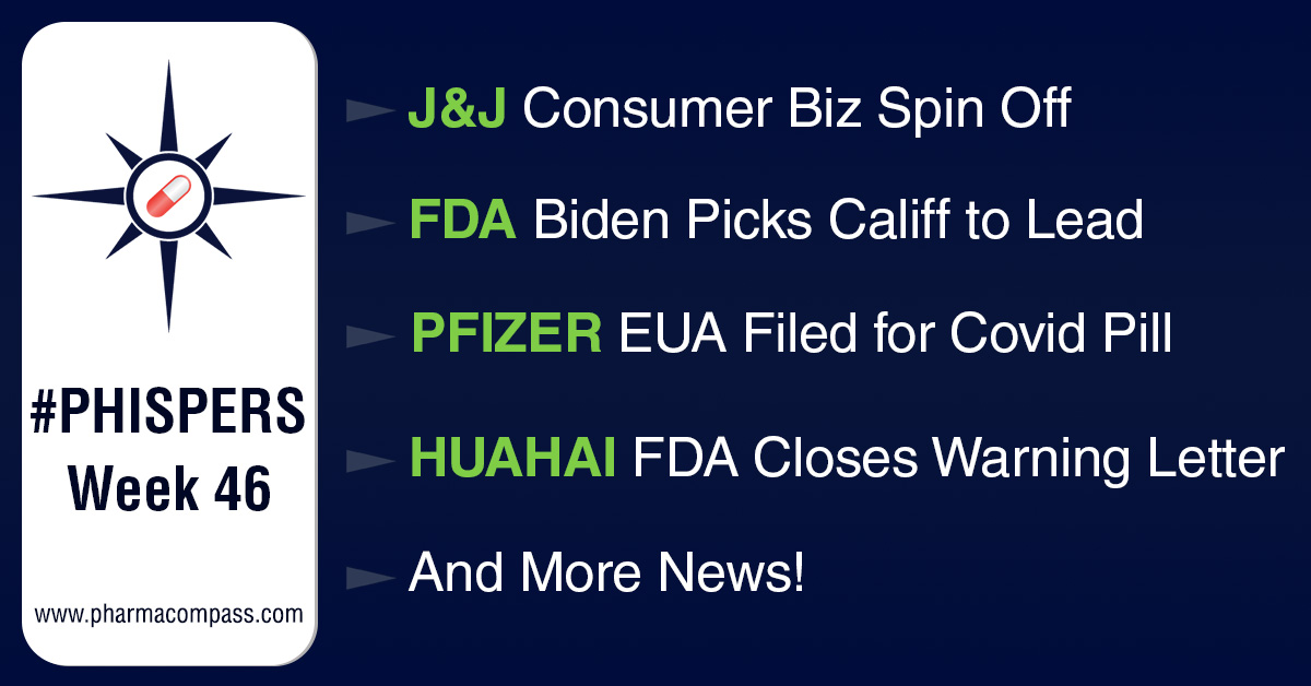 J&J to spin off consumer biz within two years; Biden nominates Califf as FDA chief