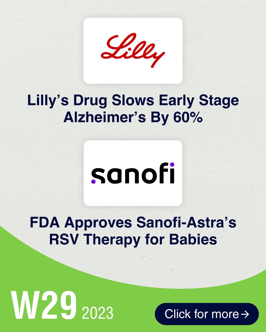 Lilly’s donanemab slows early Alzheimer’s by 60%; FDA okays Sanofi-Astra’s RSV therapy for babies