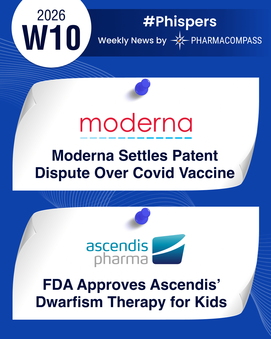 Moderna resolves vaccine patent dispute with Roivant, Arbutus; FDA grants accelerated approval to Ascendis&rsquo; dwarfism therapy