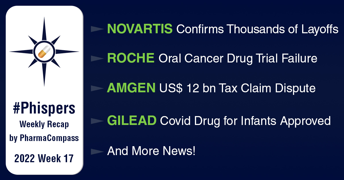 Novartis confirms its plans of ‘thousands of layoffs’; Roche’s breast cancer drug fails phase 2 trial