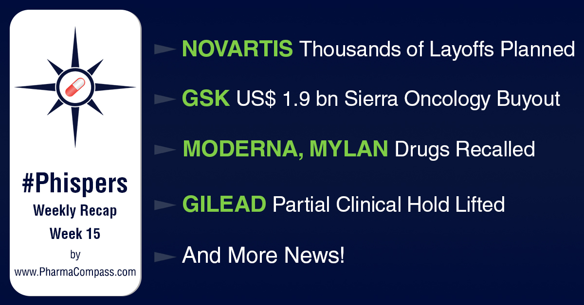 Novartis plans thousands of layoffs as part of global rejig; Pfizer gets new CFO, signals big M&A plans