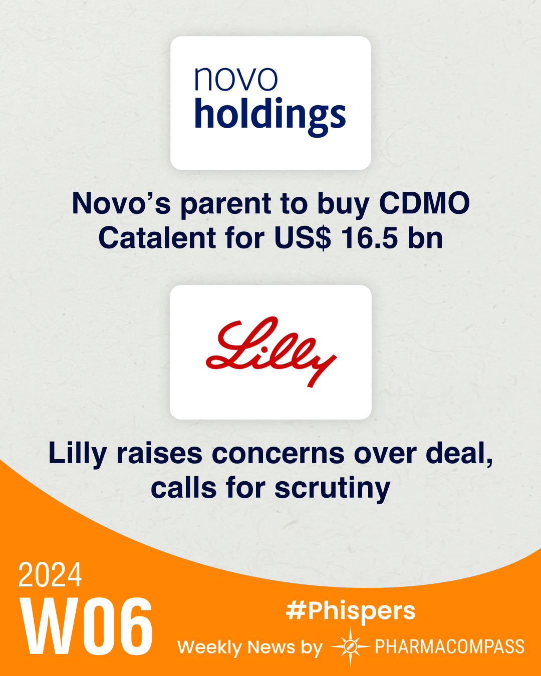 Novo’s parent buys Catalent for US$ 16.5 bn, Lilly calls for scrutiny; Novartis acquires MorphoSys