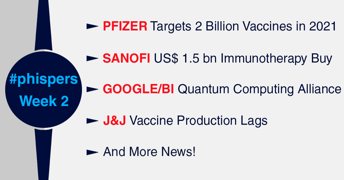 Pfizer-BioNTech raises 2021 Covid-19 vaccine output target; Sanofi’s API business to be called EUROAPI