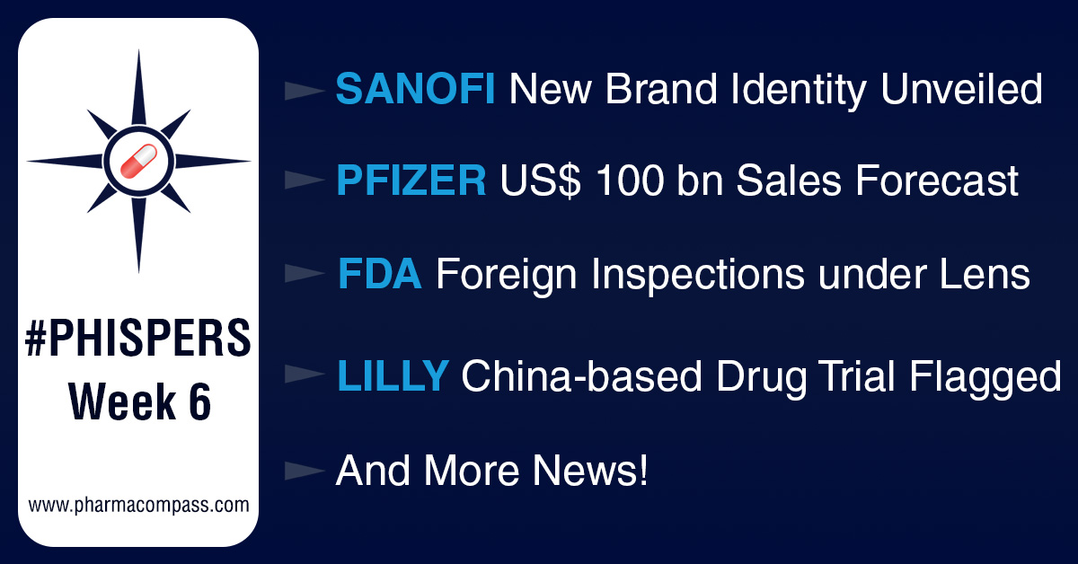 Pfizer expects to cross US$ 100 billion in 2022 revenues; Sanofi unveils new corporate identity