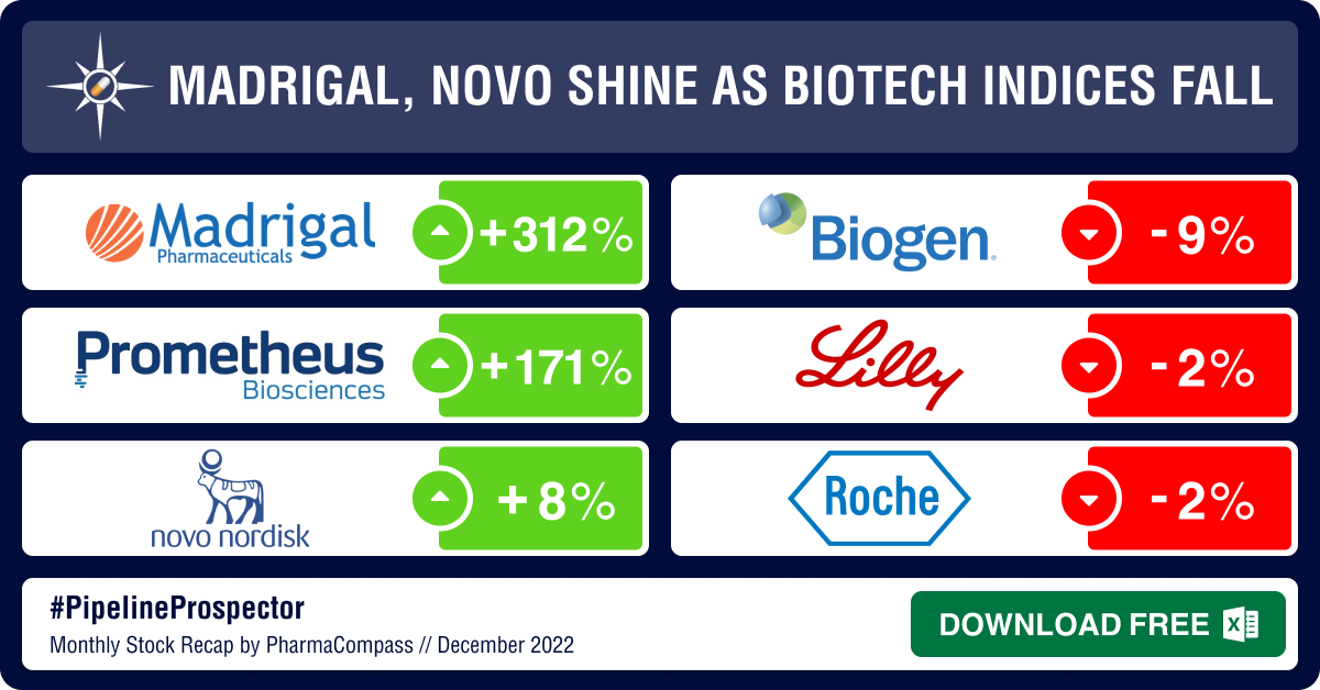 Pipeline Prospector Dec 2022: Biotech indices fall on close of a volatile year