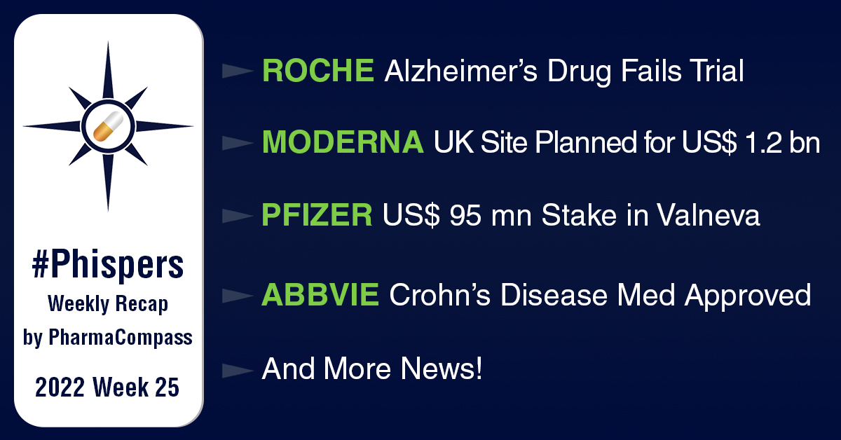 Roche’s Alzheimer’s drug fails clinical trial; Pfizer to buy stake in Valneva to advance Lyme disease vaccine