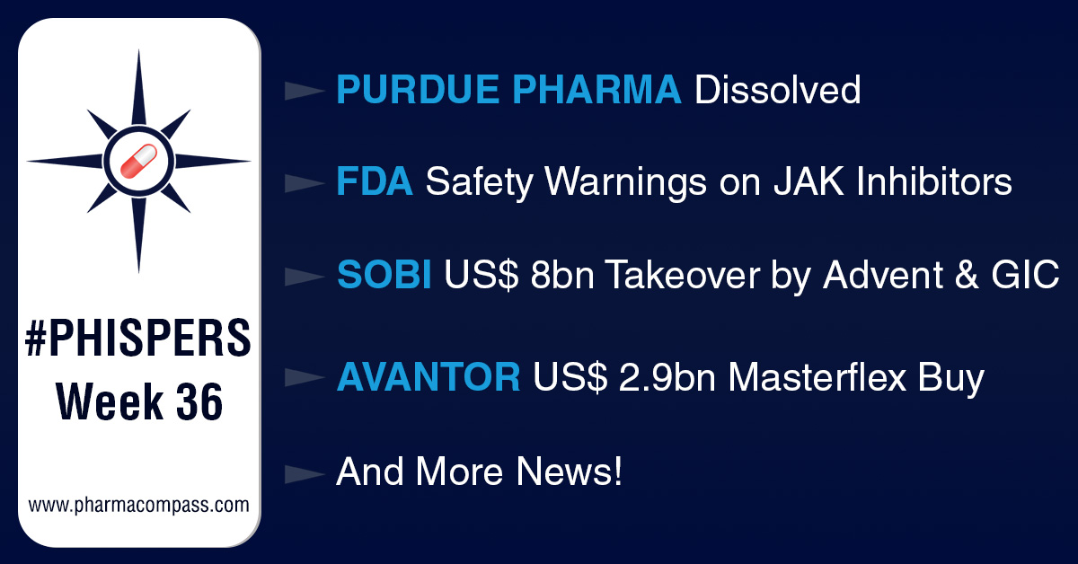 Sanofi, Roche, Sobi, Avantor – a big week for M&As; JAK inhibitors to carry heart safety, cancer warnings