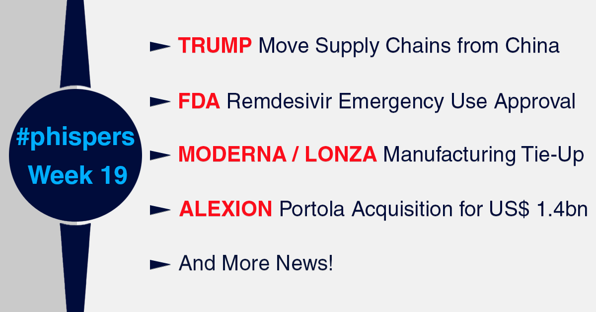 Trump admin wants to pull global supply chains out of China; FDA okays remdesivir for emergency use