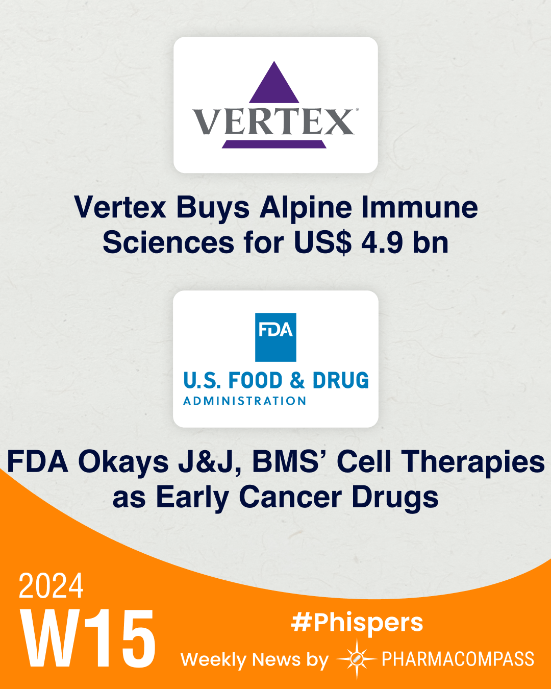 Vertex buys Alpine Immune Sciences for US$ 4.9 billion; Merck KGaA signs ADC deal with AI biotech Caris