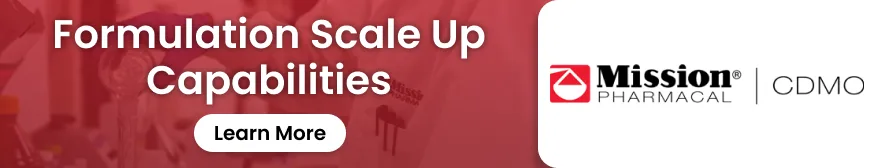 Formulation Scale Up Capabilities