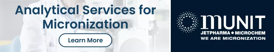 Analytical Services for Micronization