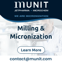 Munit offers scalable GMP micronization and particle size engineering to enhance drug solubility, bioavailability, and performance.