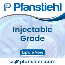 Pfanstiehl, a global leader in the manufacture of cGMP high purity, low endotoxin, low metals (HPLE-LM)TM injectable grade excipients.