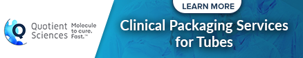 Clinical Packaging Services for Tubes