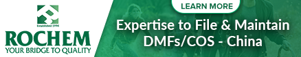 Expertise to File & Maintain DMFs/COS - China