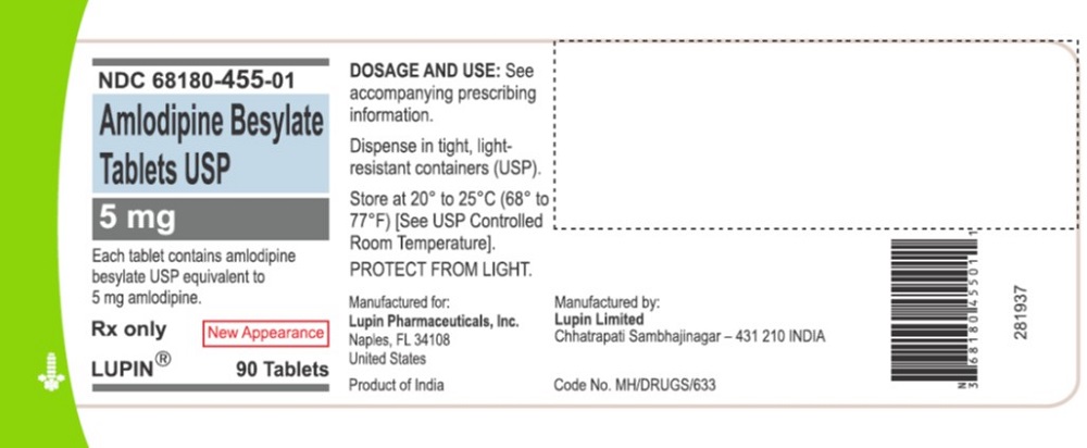 AMLODIPINE BESYLATE TABLETS USP Rx only 2.5 mg NDC 68180-750-09     90 Tablets