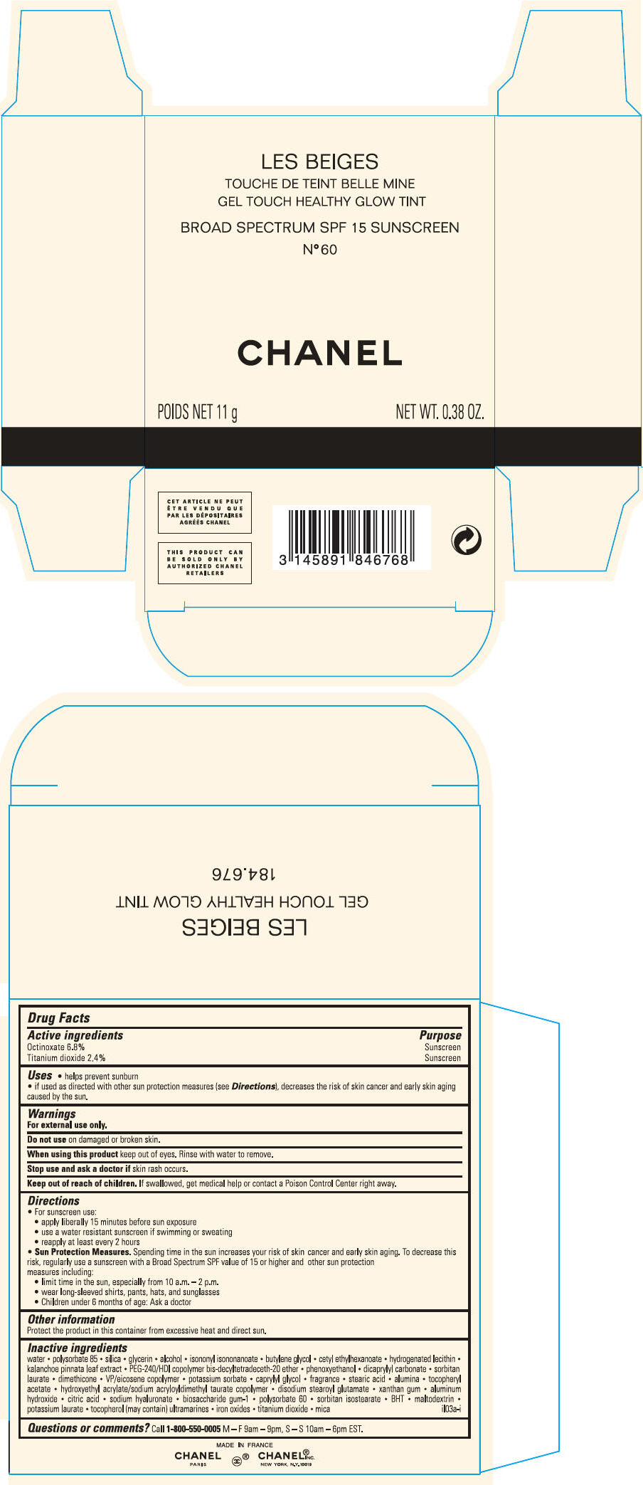 PRINCIPAL DISPLAY PANEL - 11 g Case Carton - N° 60