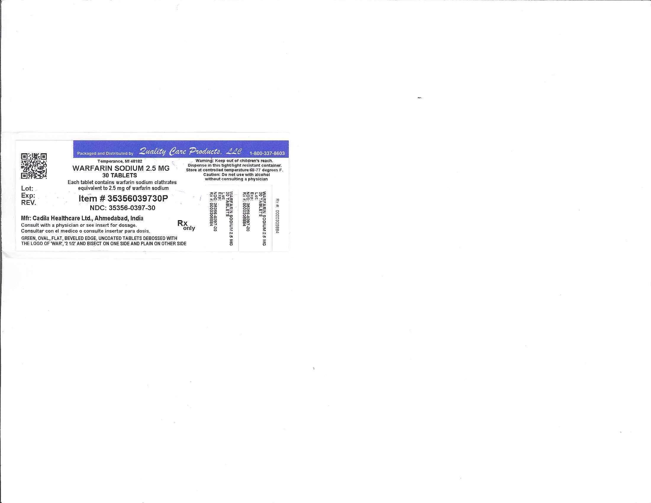 Image of 2.5mg Label