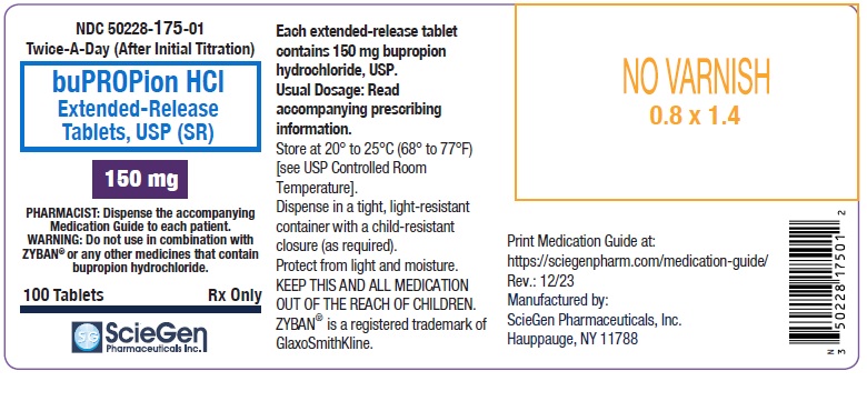bupropion HCL 100 mg 30 Extended-Release Tablet, USP Label