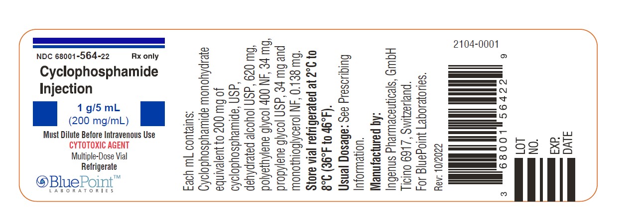 Cyclophosphamide Injection, 500mg/2.5ml vial label