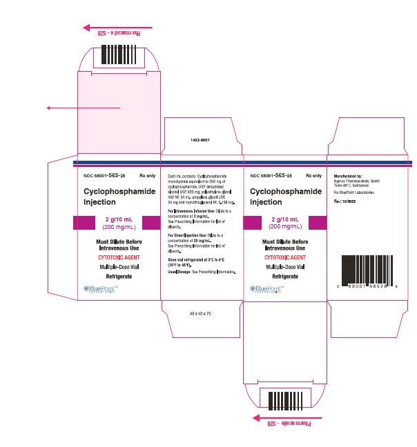 Cyclophosphamide Injection, 500mg/2.5ml vial label