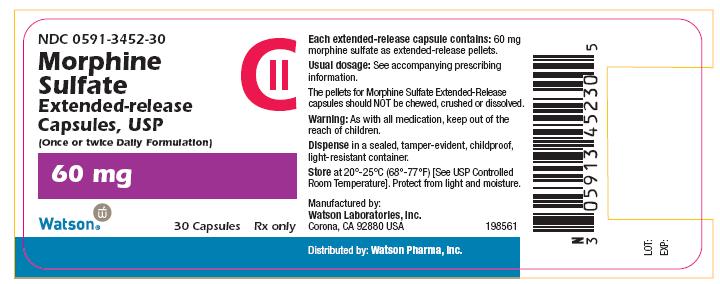 60 mg container label