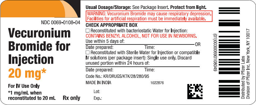 PRINCIPAL DISPLAY PANEL - 20 mg Vial Label