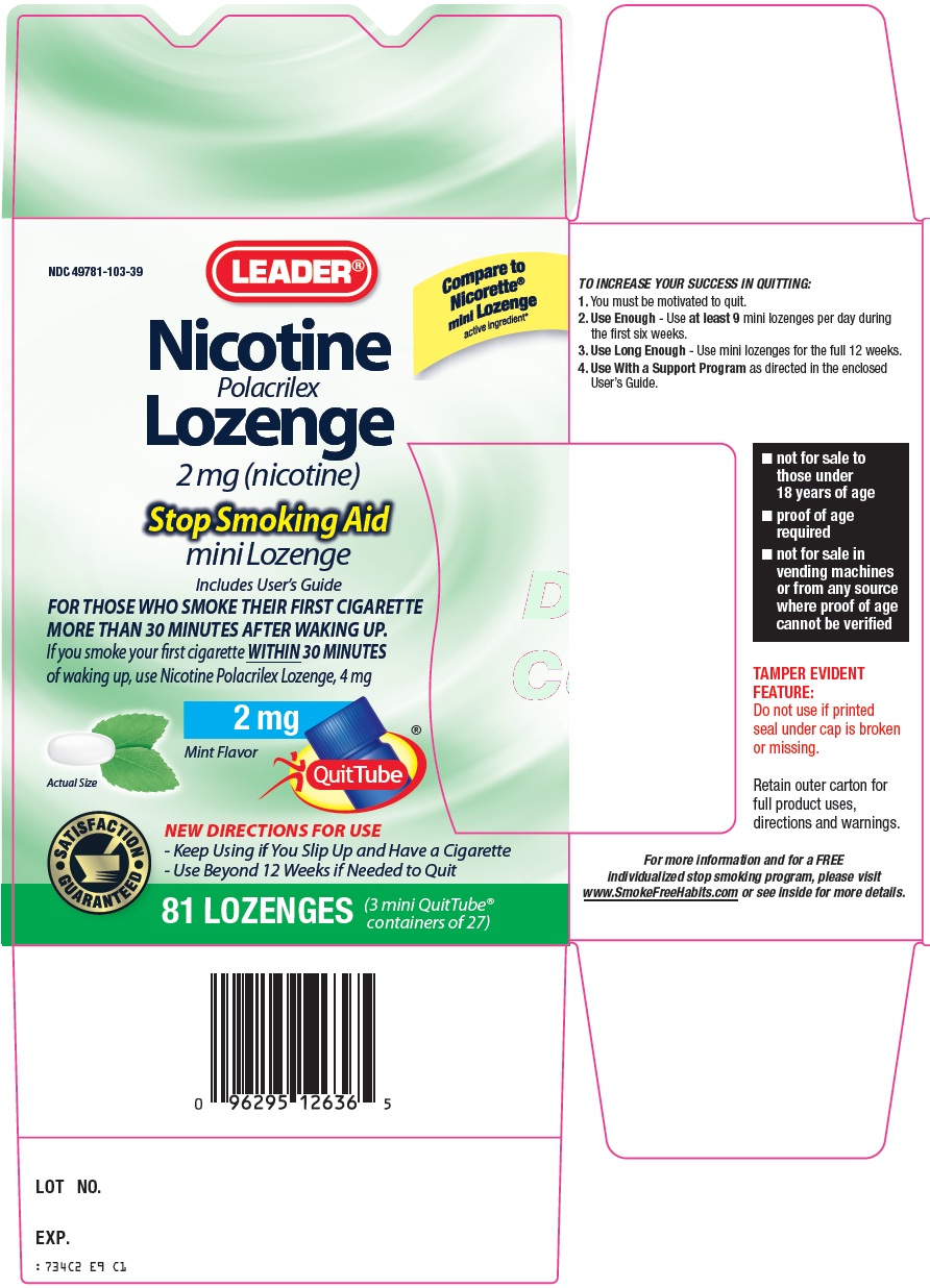 Leader Nicotine Polacrilex Lozenge Image 1